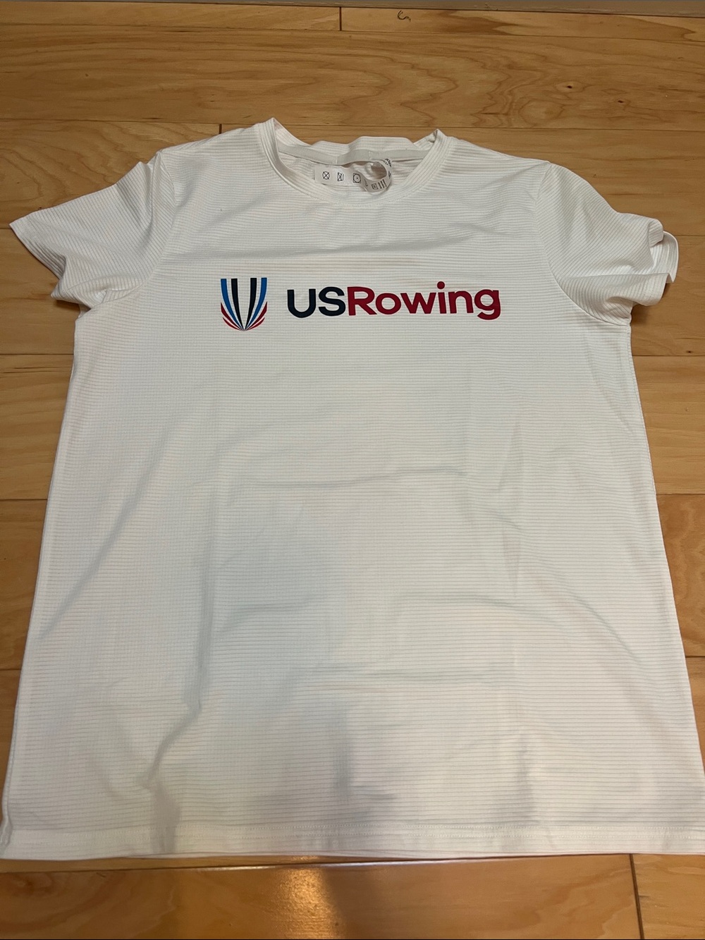 Women's USRowing White Logo Tee
